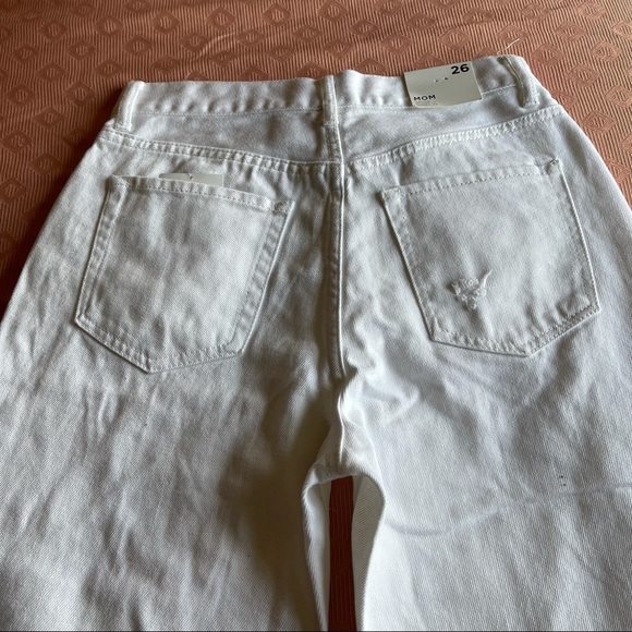 Distressed White Mom Jeans - Picture 8 of 12